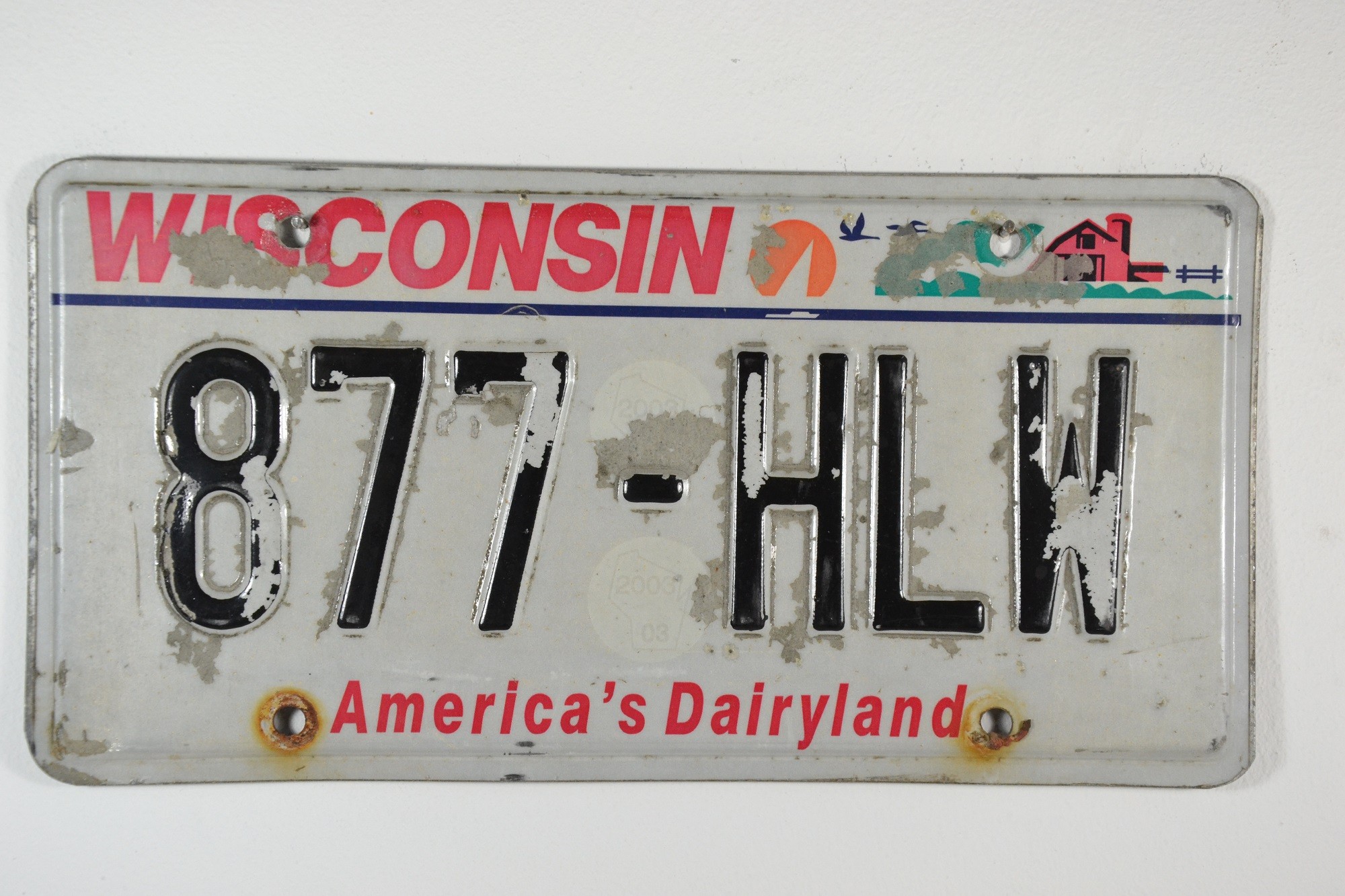 Wisconsin license plate - kateya art amerindien